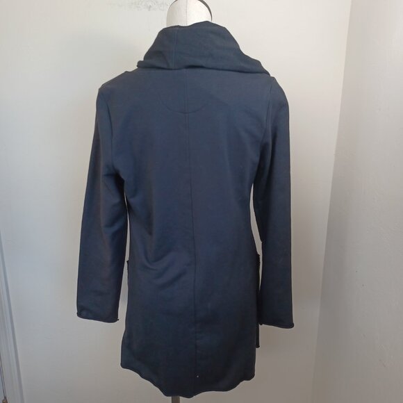 Neon Buddha Jacket Cardigan Black Cotton Knit Full Zip Womens Small NEW - Picture 8 of 12